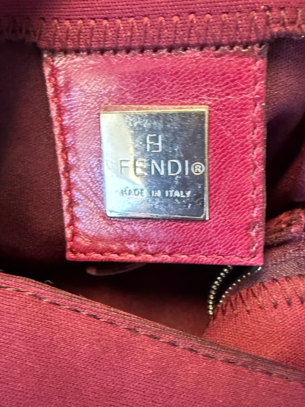 Vintage Fendi Neoprene Baguette Fuchsia Pink - Picture 10 of 10